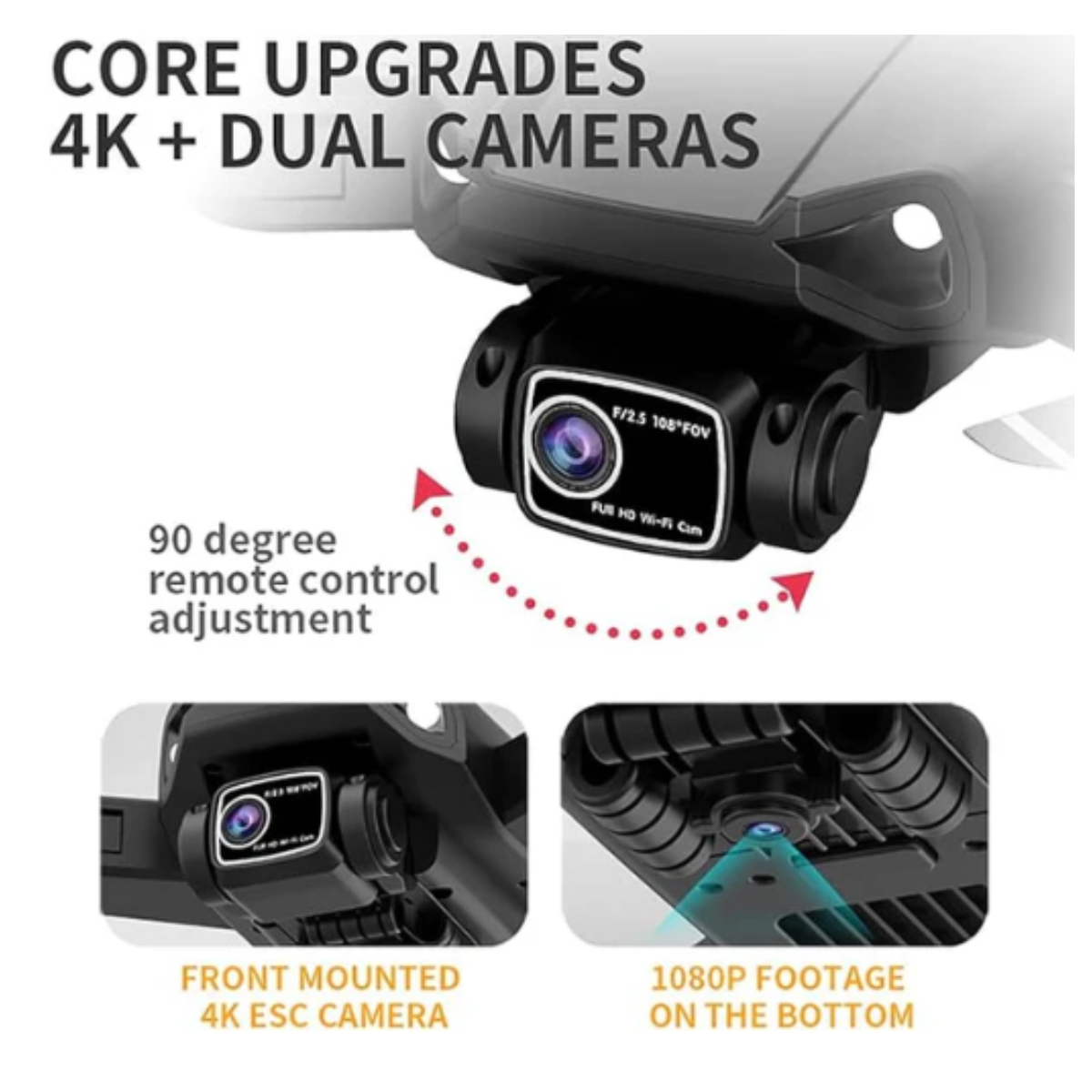 Miniatura 5 de Dron E88 pro max plegable